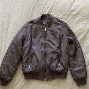 black bomber jacket